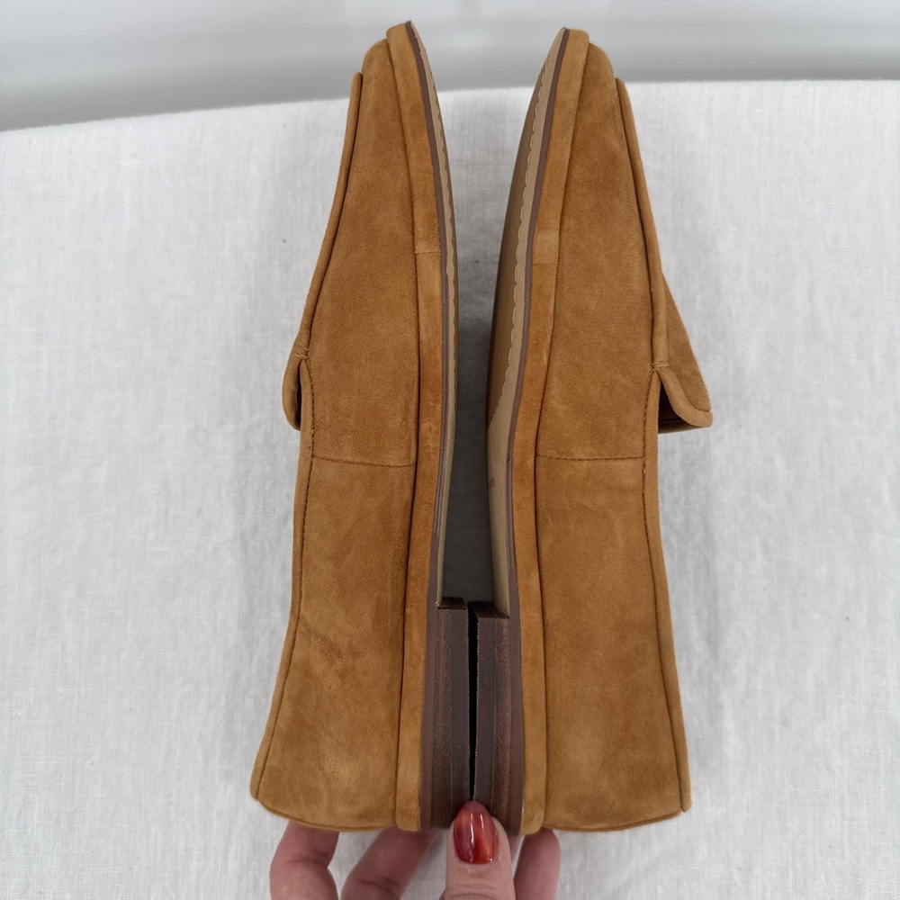 Vince Camuto Womens Brown Drananda Suede Leather Loafers Size 5.5/36 Classic - Picture 5 of 8